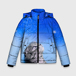 Зимняя куртка для мальчика Кот и космос