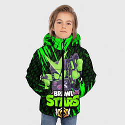 Куртка зимняя для мальчика Brawl stars virus 8-bit, цвет: 3D-черный — фото 2