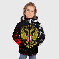 Куртка зимняя для мальчика РОССИЯ, цвет: 3D-светло-серый — фото 2