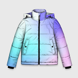 Куртка зимняя для мальчика Небесно голубой градиентный, цвет: 3D-красный