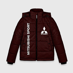 Куртка зимняя для мальчика MITSUBISHI CARBON, цвет: 3D-черный