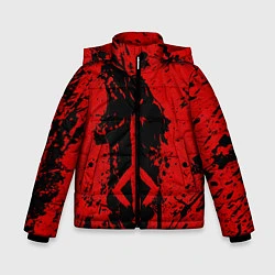 Куртка зимняя для мальчика BLOODBORNE, цвет: 3D-черный