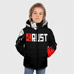 Куртка зимняя для мальчика RUST, цвет: 3D-светло-серый — фото 2