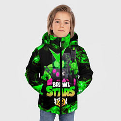 Куртка зимняя для мальчика Brawl Stars Virus 8-Bit, цвет: 3D-светло-серый — фото 2