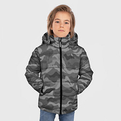 Куртка зимняя для мальчика КАМУФЛЯЖ GREY, цвет: 3D-светло-серый — фото 2