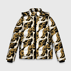Куртка зимняя для мальчика Versace, цвет: 3D-светло-серый