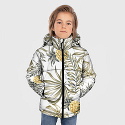 Куртка зимняя для мальчика Тропики хаки, цвет: 3D-черный — фото 2