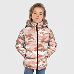 Куртка зимняя для мальчика Песочный камуфляж, цвет: 3D-черный — фото 2
