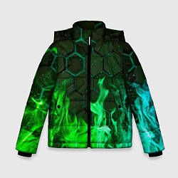 Куртка зимняя для мальчика Fire, цвет: 3D-черный