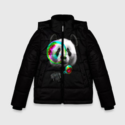 Зимняя куртка для мальчика Панда и мыльный пузырь