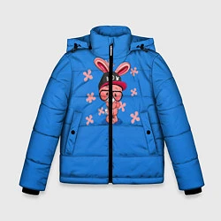 Куртка зимняя для мальчика Милый Заяц, цвет: 3D-красный