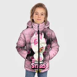 Куртка зимняя для мальчика Brawl stars Unicorn, цвет: 3D-черный — фото 2