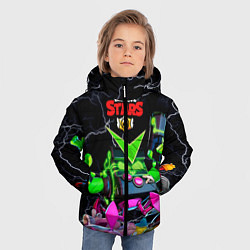 Куртка зимняя для мальчика Brawl Stars Virus 8-Bit, цвет: 3D-черный — фото 2