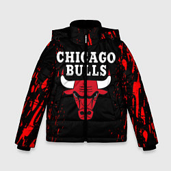 Куртка зимняя для мальчика CHICAGO BULLS, цвет: 3D-черный