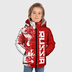 Куртка зимняя для мальчика Russia, цвет: 3D-светло-серый — фото 2