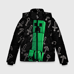 Куртка зимняя для мальчика MINERCRAFT, цвет: 3D-черный