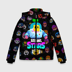 Куртка зимняя для мальчика BRAWL STARS SPROUT 27, цвет: 3D-черный