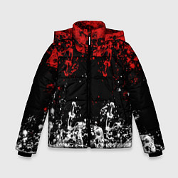 Куртка зимняя для мальчика БРЫЗНИ ВОДЫ, цвет: 3D-черный