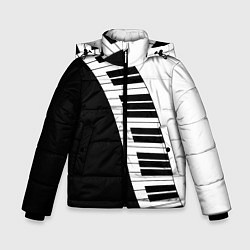 Куртка зимняя для мальчика Piano Пианино, цвет: 3D-светло-серый