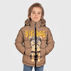 Куртка зимняя для мальчика Большой пёс, цвет: 3D-черный — фото 2
