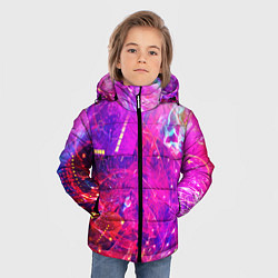Куртка зимняя для мальчика ABSTRACT, цвет: 3D-черный — фото 2