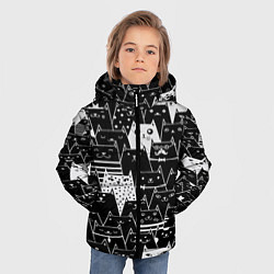 Куртка зимняя для мальчика КОТЫ BLACK, цвет: 3D-черный — фото 2
