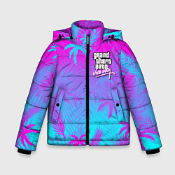 Куртка зимняя для мальчика GTA VICE CITY, цвет: 3D-черный