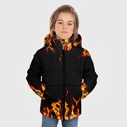 Куртка зимняя для мальчика FIRE ОГОНЬ, цвет: 3D-черный — фото 2