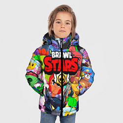 Куртка зимняя для мальчика BRAWL STARS ВСЕ БРАВЛЕРЫ, цвет: 3D-светло-серый — фото 2