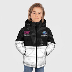 Куртка зимняя для мальчика SUBARU WRX STI спина Z, цвет: 3D-светло-серый — фото 2