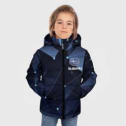 Куртка зимняя для мальчика SUBARU, цвет: 3D-черный — фото 2