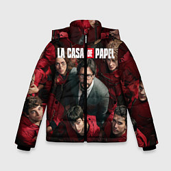 Куртка зимняя для мальчика La Casa de Papel Z, цвет: 3D-светло-серый