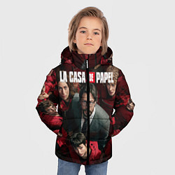 Куртка зимняя для мальчика La Casa de Papel Z, цвет: 3D-черный — фото 2