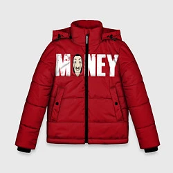 Куртка зимняя для мальчика Money, цвет: 3D-светло-серый