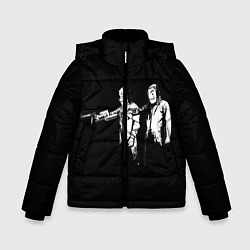 Куртка зимняя для мальчика Бумажный Дом, цвет: 3D-черный