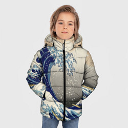 Куртка зимняя для мальчика ЯПОНСКАЯ КАРТИНА, цвет: 3D-светло-серый — фото 2