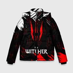 Куртка зимняя для мальчика The Witcher, цвет: 3D-черный