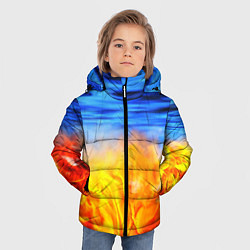 Куртка зимняя для мальчика ЛЕД И ПЛАМЯ, цвет: 3D-черный — фото 2