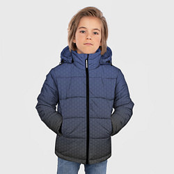 Куртка зимняя для мальчика Серый октагон, цвет: 3D-черный — фото 2