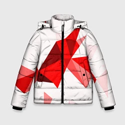Куртка зимняя для мальчика GEOMETRY RED, цвет: 3D-светло-серый