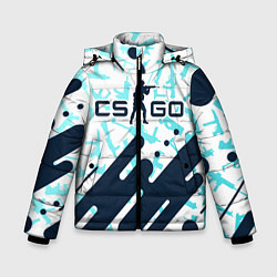 Куртка зимняя для мальчика CS GO КС ГО, цвет: 3D-светло-серый