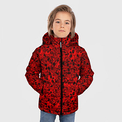 Куртка зимняя для мальчика ЧЕРЕПА И РОЗЫ, цвет: 3D-черный — фото 2