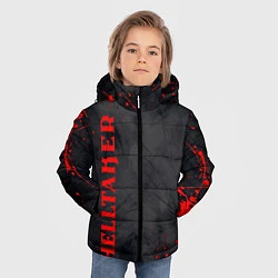 Куртка зимняя для мальчика Helltaker Logo Z, цвет: 3D-черный — фото 2