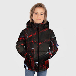 Куртка зимняя для мальчика МЕТАЛЛИЧЕСКИЙ, цвет: 3D-черный — фото 2
