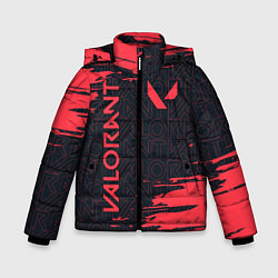Куртка зимняя для мальчика VALORANT ВАЛОРАНТ, цвет: 3D-красный