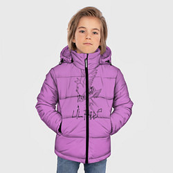 Куртка зимняя для мальчика Lil peep, цвет: 3D-черный — фото 2