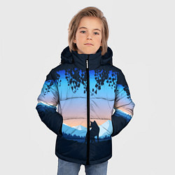 Куртка зимняя для мальчика WOLF D, цвет: 3D-черный — фото 2