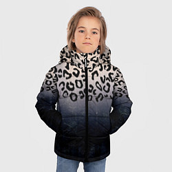Куртка зимняя для мальчика Животный принт, цвет: 3D-черный — фото 2