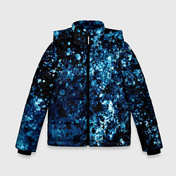 Куртка зимняя для мальчика Абстракция жидкость, цвет: 3D-черный