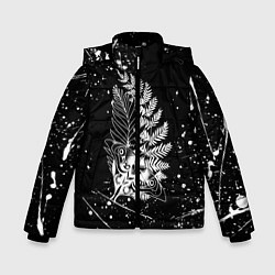 Куртка зимняя для мальчика ОДНИ ИЗ НАС ТАТУ ЭЛЛИ, цвет: 3D-черный